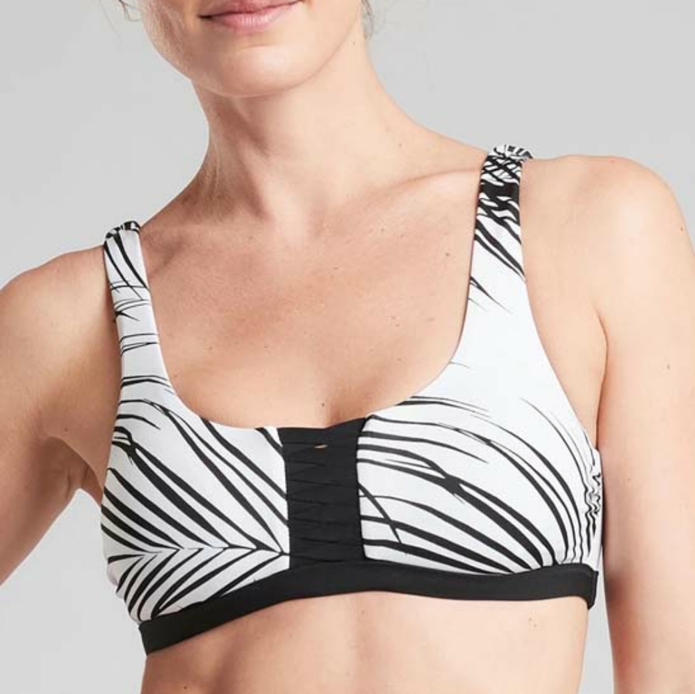 Athleta Adriata Retro Palm Bikini top